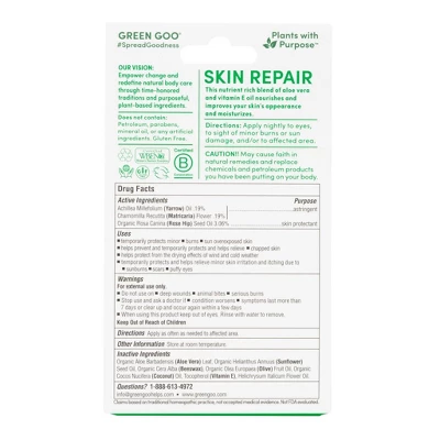 Green Goo Skin Repair Salve Unscented - 1.82oz 4 Green Goo Skin Repair Salve Unscented - 1.82oz - Image 2
