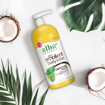 Alba Botanica Very Emollient Coconut Rescue Body Lotion - 32oz 4 Alba Botanica Very Emollient Coconut Rescue Body Lotion - 32oz - Image 2