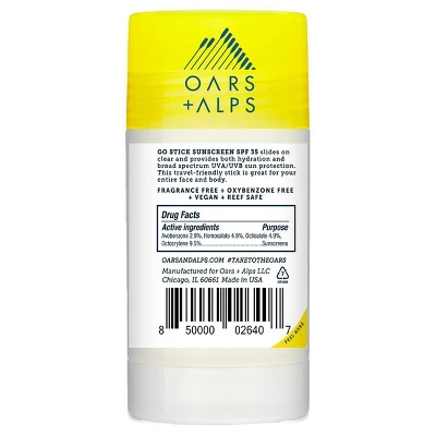 OARS + ALPS Clear Sunscreen Go Stick - SPF 35 - 1.7oz 3 OARS + ALPS Clear Sunscreen Go Stick - SPF 35 - 1.7oz