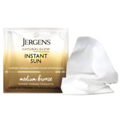Jergens Natural Glow Instant Sun Sunless Tanning Towelettes, Single Use Self Tanner Wipes, For Travel - 6ct -Serene Skin GUEST 38a68922 9e90 4a93 b59f e3ff3023fa93