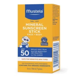 Mustela Mineral Baby Sunscreen Stick - SPF 50 - 0.6oz
