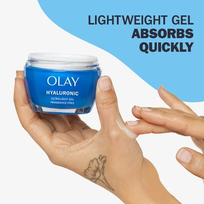 Olay Regenerist Hyaluronic + Peptide 24 Face Moisturizer Gel Fragrance-Free - 1.7oz 6 Olay Regenerist Hyaluronic + Peptide 24 Face Moisturizer Gel Fragrance-Free - 1.7oz - Image 4