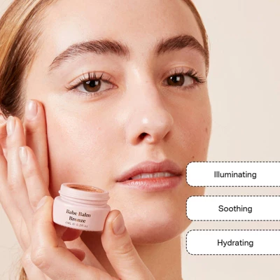 BYBI Clean Beauty Babe Balm Bronze All Purpose Face, Lip, Cheek Highlighter Balm - 0.2 Fl Oz 4 BYBI Clean Beauty Babe Balm Bronze All Purpose Face, Lip, Cheek Highlighter Balm - 0.2 Fl Oz - Image 2