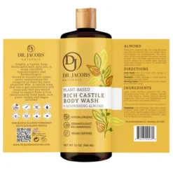 Dr Jacobs Naturals Rich Castile Almond Body Wash Hypoallergenic Vegan Sulfate-Free Paraben-Free Dermatologist Recommended 32oz - Almond 11 Dr Jacobs Naturals Rich Castile Almond Body Wash Hypoallergenic Vegan Sulfate-Free Paraben-Free Dermatologist Recommended 32oz - Almond -Serene Skin GUEST 77f0007a ef2d 4979 b542 e833281a63c7