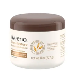 Aveeno Tone + Texture Renewing Body Night Cream With Prebiotic Oat For Sensitive Skin - Unscented - 8 Oz -Serene Skin GUEST 7baac8e4 d628 4eb7 b308 8e5df274802c