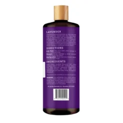 Dr Jacobs Naturals Rich Castile Lavender Body Wash Hypoallergenic Vegan Sulfate-Free Paraben-Free Dermatologist Recommended 32oz - Lavender