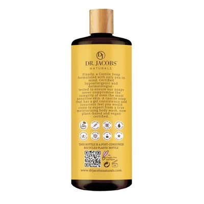 Dr Jacobs Naturals Rich Castile Almond Body Wash Hypoallergenic Vegan Sulfate-Free Paraben-Free Dermatologist Recommended 32oz - Almond 4 Dr Jacobs Naturals Rich Castile Almond Body Wash Hypoallergenic Vegan Sulfate-Free Paraben-Free Dermatologist Recommended 32oz - Almond - Image 2