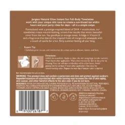 Jergens Natural Glow Instant Sun Sunless Tanning Towelettes, Single Use Self Tanner Wipes, For Travel - 6ct -Serene Skin GUEST 9f4a89f0 4580 4711 845f 9652ec79d05e