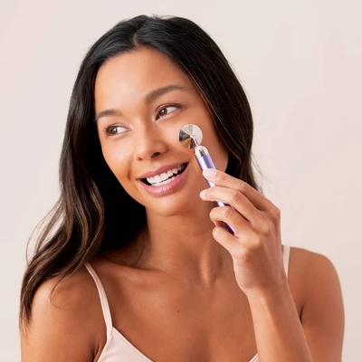 Plum Beauty Rose Quartz Vibrating Facial Massager - 1ct 4 Plum Beauty Rose Quartz Vibrating Facial Massager - 1ct - Image 2