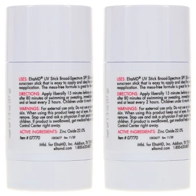 Elta MD UV Stick Broad Spectrum SPF 50+ 1.3 Oz 2 Pack 4 Elta MD UV Stick Broad Spectrum SPF 50+ 1.3 Oz 2 Pack - Image 2