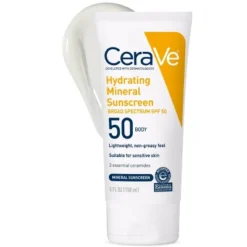 CeraVe Hydrating 100% Mineral Sunscreen For Body - SPF 50 - 5 Fl Oz