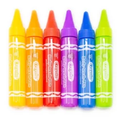 6ct Crayola Body Wash Bath Pens - Unscented - 3pk/6 Fl Oz