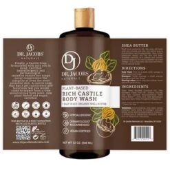 Dr Jacobs Naturals Rich Castile Shea Butter Body Wash Hypoallergenic Vegan Sulfate-Free Paraben-Free Dermatologist Recommended 32oz - Shea Butter 8 Dr Jacobs Naturals Rich Castile Shea Butter Body Wash Hypoallergenic Vegan Sulfate-Free Paraben-Free Dermatologist Recommended 32oz - Shea Butter -Serene Skin GUEST ba05048c cd52 4430 98ac 0ae3cb88f08f