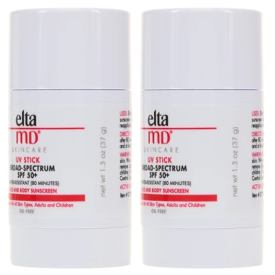 Elta MD UV Stick Broad Spectrum SPF 50+ 1.3 Oz 2 Pack 3 Elta MD UV Stick Broad Spectrum SPF 50+ 1.3 Oz 2 Pack