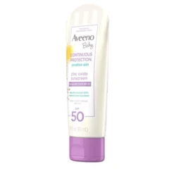 Aveeno Baby Continuous Protection Sensitive Skin Lotion Zinc Oxide Sunscreen, Broad Spectrum SPF 50 - 3 Fl Oz -Serene Skin GUEST d7db7804 1ba9 428c 816b 986ede2625eb