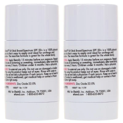 Elta MD UV Stick Broad Spectrum SPF 50+ 1.3 Oz 2 Pack 5 Elta MD UV Stick Broad Spectrum SPF 50+ 1.3 Oz 2 Pack - Image 3