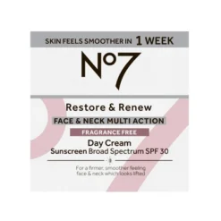 No7 Restore & Renew Face & Neck Multi Action Fragrance Free Day Cream With SPF 30 - 1.69 Fl Oz -Serene Skin GUEST f20d7e81 b3d3 47a8 8ae4 c190e3a09765