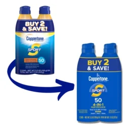 Coppertone Sport Sunscreen Spray - SPF 50 - 11oz - Twin Pack -Serene Skin GUEST fc7d0eec 8d12 43e2 863b 0ef424672bd9
